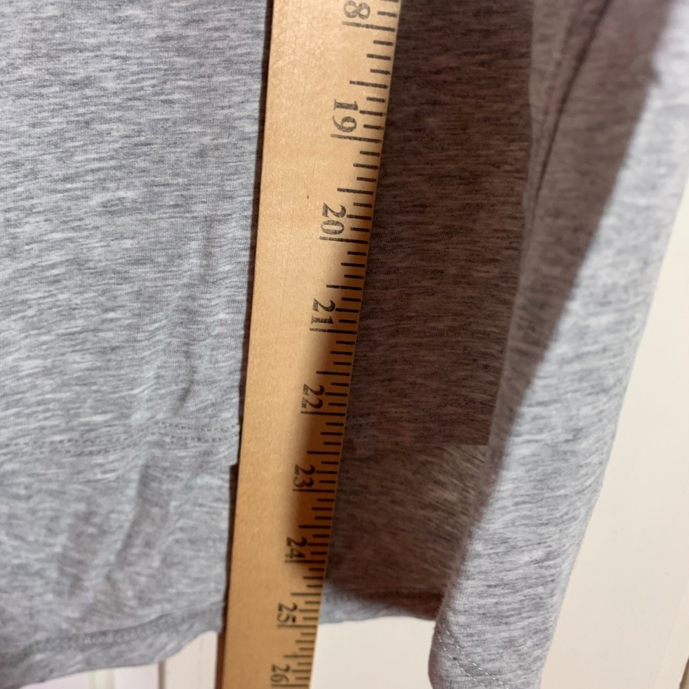 LL Bean Womens Gray Keyhole Back Tank Top XS Regular Cotton Modal Stretch 513100 - Picture 6 of 8